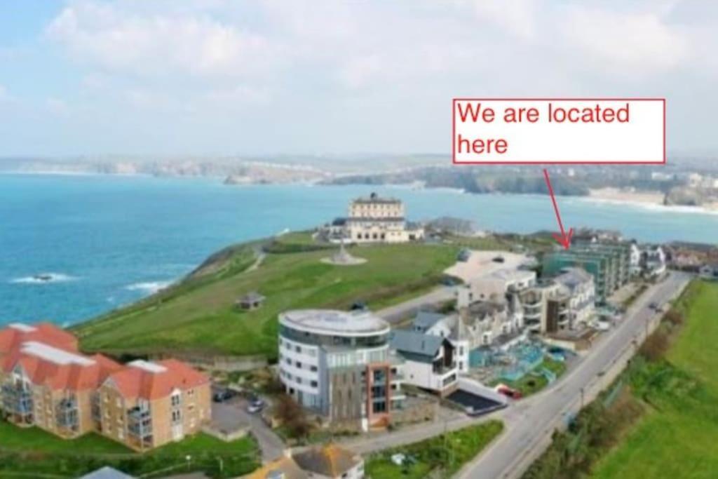 Modern Apartment, Fistral Beach New Quay Exteriör bild